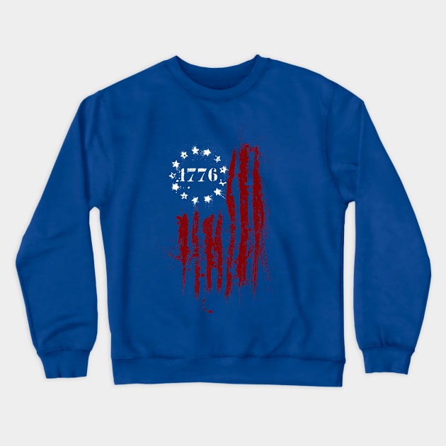 Betsy Ross 1776 American Flag Crewneck Sweatshirt by American Heritage